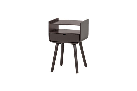 Table de chevet bois brun foncé Nils Détouré