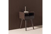 Miniature Table de chevet bois brun foncé Nils 2