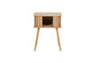Miniature Table de chevet droit MDF/pin naturel Karri 5