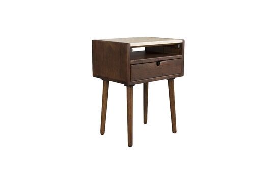 Table de chevet en bois beige Arda Détouré