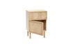 Miniature Table de chevet en bois de chêne clair Herringbone 4