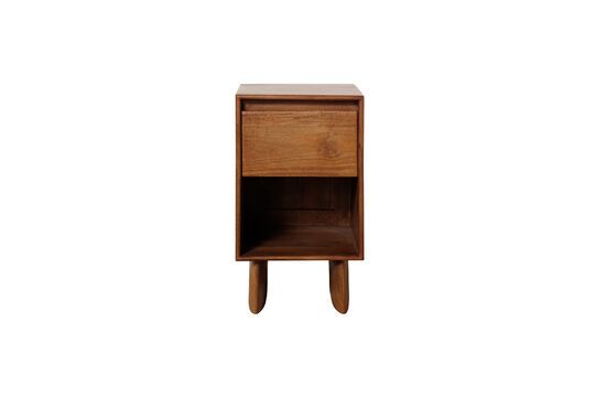 Table de chevet en bois foncé Leeds