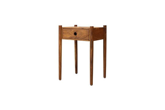 Table de chevet en bois foncé Lior