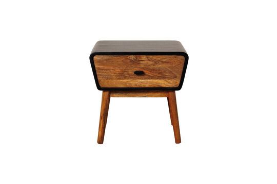Table de chevet en bois foncé Onor