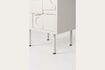 Miniature Table de chevet en bois gris Funk 5