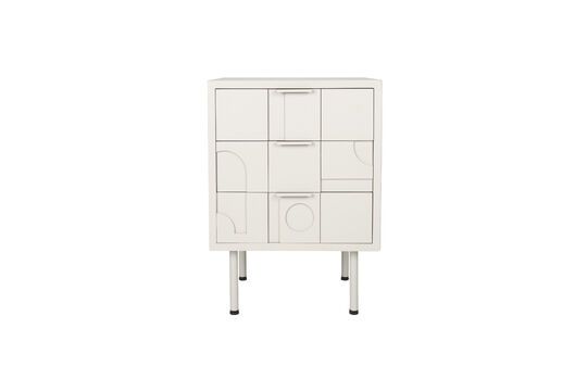 Table de chevet en bois gris Funk Détouré
