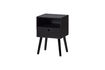 Miniature Table de chevet MDF noir Ozzy 1