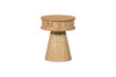 Miniature Table de chevet ronde en MDF et pin naturel Karri 1