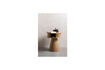 Miniature Table de chevet ronde en MDF et pin naturel Karri 3