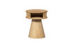 Miniature Table de chevet ronde en MDF et pin naturel Karri 5