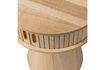 Miniature Table de chevet ronde en MDF et pin naturel Karri 7