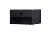 Miniature Table de chevet suspendue MDF noir Nancy 1
