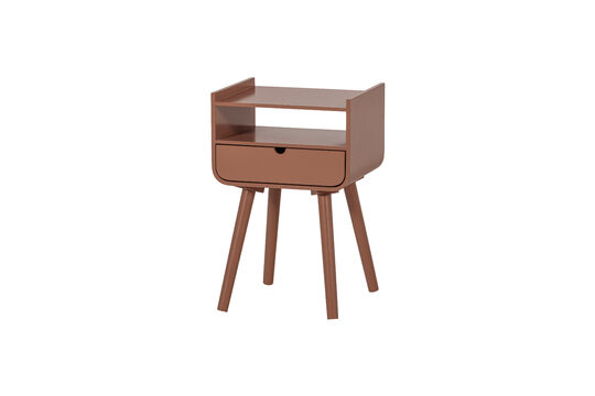 Table de chevet/Table d'appoint 54x36x30 Bois Vieux rose Nils