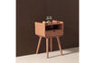 Miniature Table de chevet/Table d'appoint 54x36x30 Bois Vieux rose Nils 2