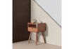 Miniature Table de chevet/Table d'appoint 54x36x30 Bois Vieux rose Nils 3