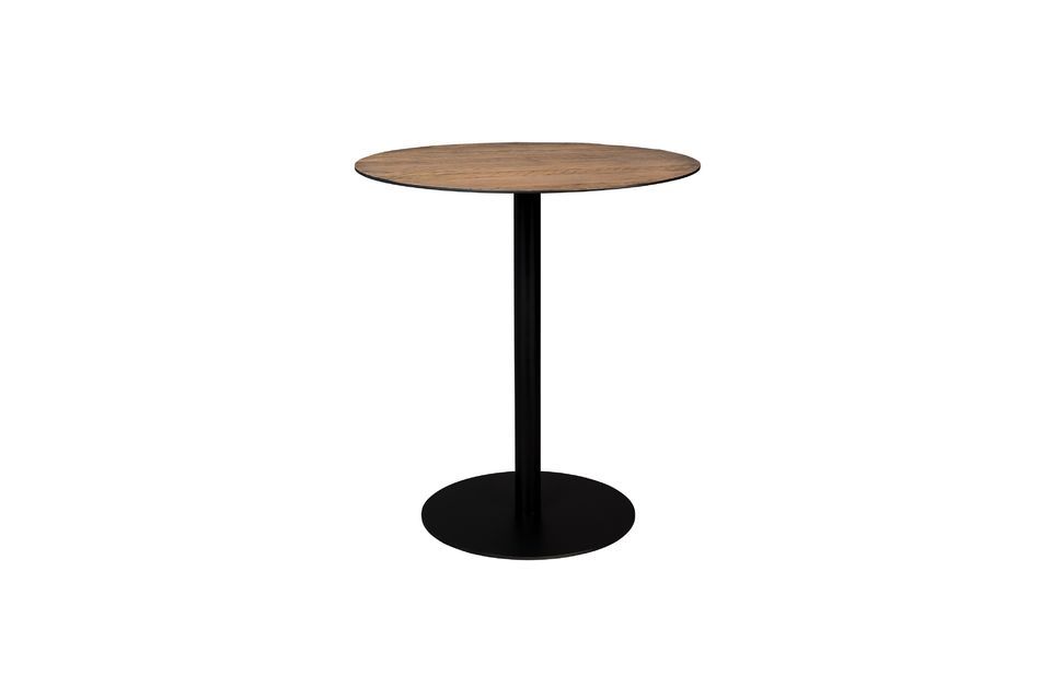 Table de comptoir Braza ronde coloris brun Dutch Bone