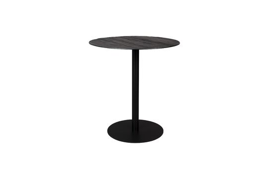 Table de comptoir Braza ronde coloris noir Détouré