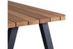 Miniature Table de jardin 210 cm bois d'ayous naturel et métal Tablo 7