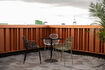 Miniature Table de jardin bistro ronde 80 cm en aluminium et verre noir Albert Garden 5