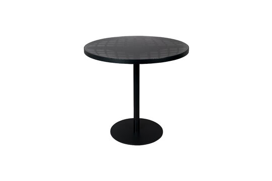 Voir la fiche produit table de jardin bistro ronde 80 cm en aluminium et verre noir Albert Garden Table de jardin bistro ronde 80 cm en aluminium et verre noir Albert Garden