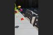Miniature Table de jardin en acier gris Alban 3