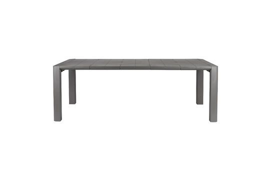 Table de jardin en acier gris Alban