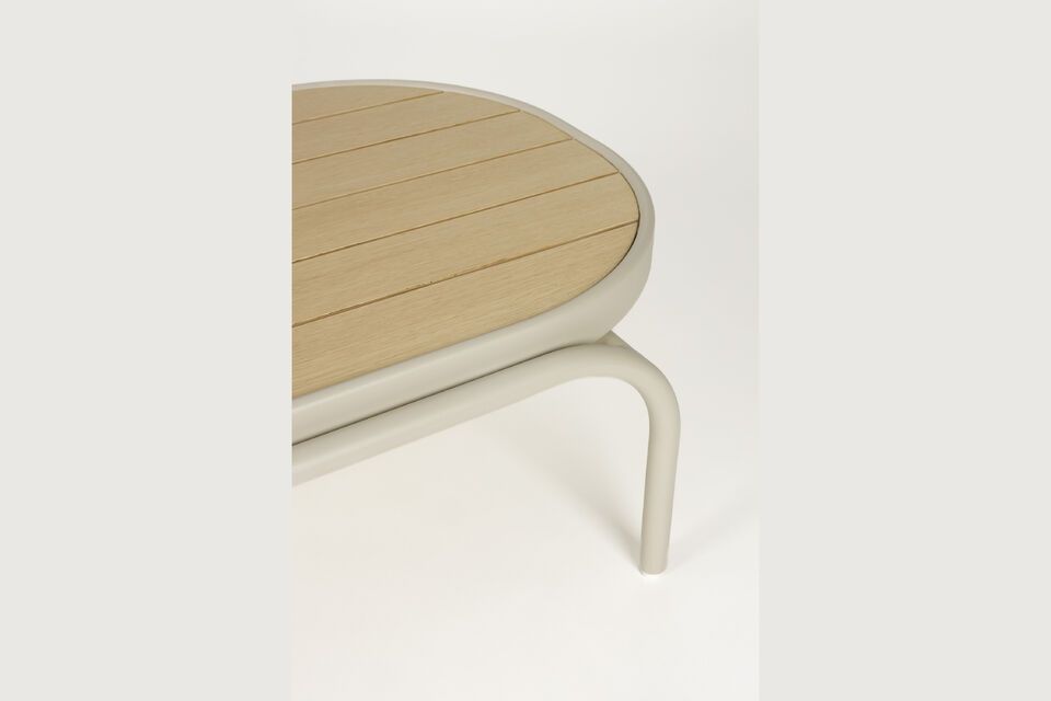 Table de jardin en aluminium beige Vista - 8