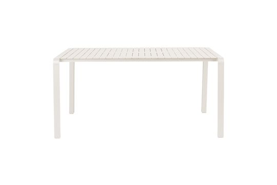 Table de jardin en aluminum blanc Vondel