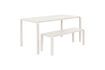 Miniature Table de jardin en aluminum blanc Vondel 4