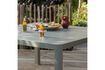 Miniature Table de jardin extensible aluminium sable Ovara 3