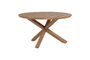 Miniature Table de jardin Ø135 cm bois d'acacia naturel Kiro Détouré