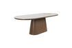 Miniature Table de repas 200x90 en bois marron Almira 4