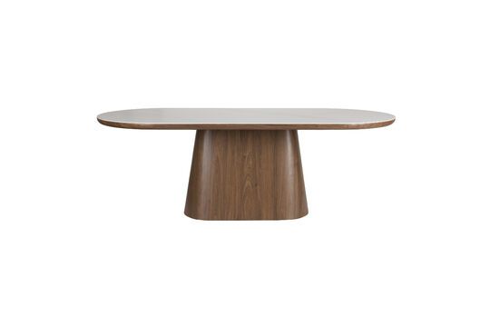 Table de repas 200x90 en bois marron Almira Détouré