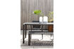 Miniature Table de repas en aluminium noir Vondel 5