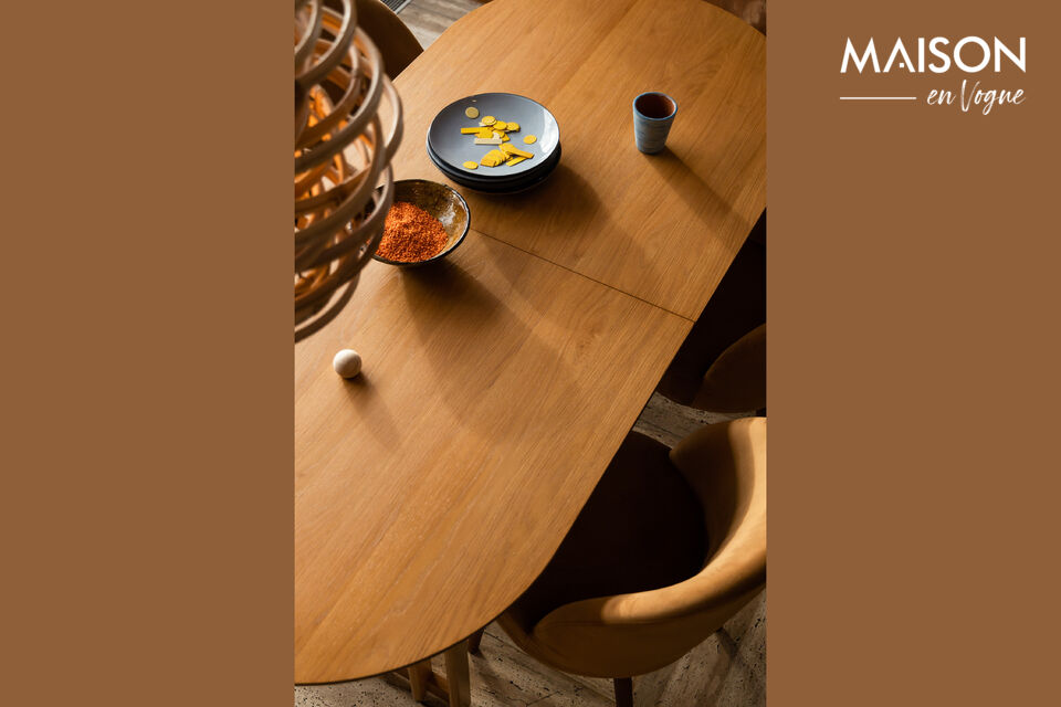 Table de repas en bois beige Barlet - 8