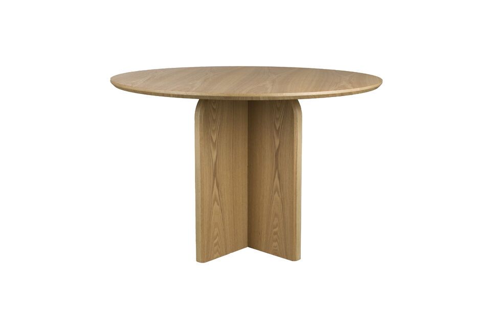 Table de repas en bois beige Laurent White Label
