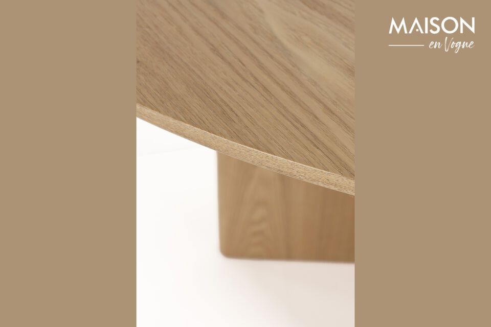 Table de repas en bois beige Laurent - 7