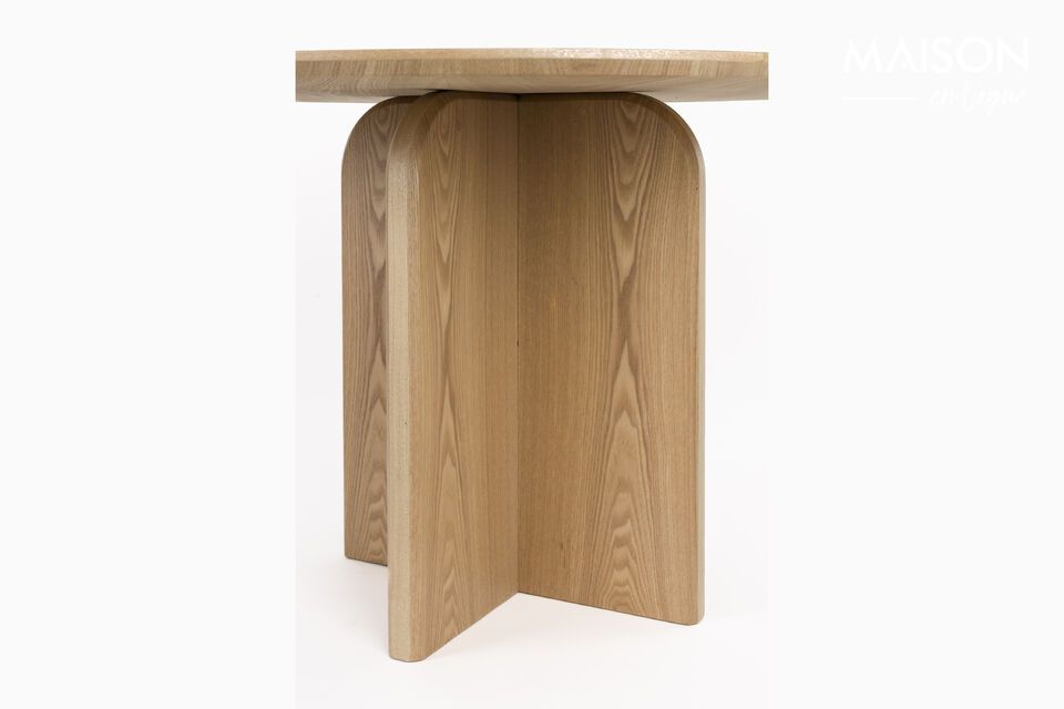 Table de repas en bois beige Laurent - 9