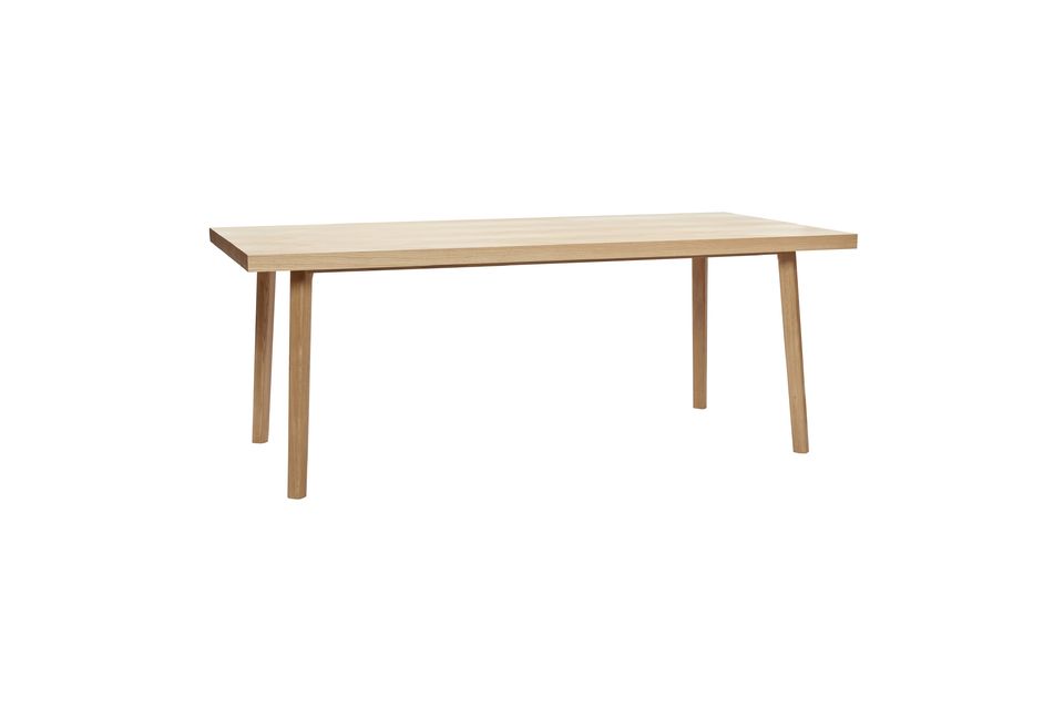 Table de repas en bois beige Ligne Hübsch