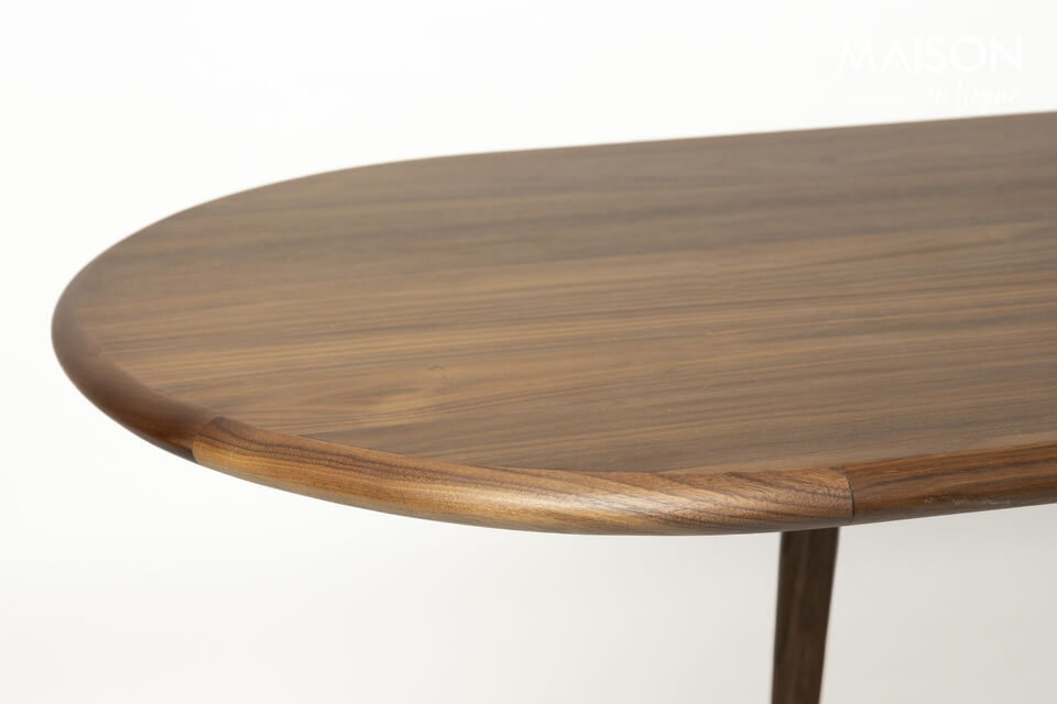 Table de repas en bois brun Twist - 18