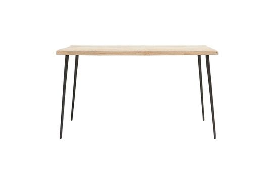 Table de repas en bois de manguier beige Slated