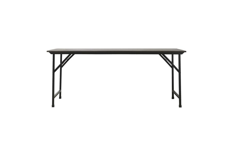 Table de repas en bois de manguier noir Party House Doctor