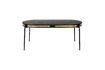 Miniature Table de repas en bois noir et rotin 6 places Webbing 4