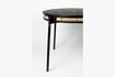 Miniature Table de repas en bois noir et rotin 6 places Webbing 5