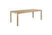Miniature Table de repas en placage frêne beige 220x90 Sticks 5