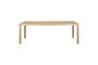 Miniature Table de repas en placage frêne beige 220x90 Sticks Détouré
