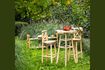 Miniature Table de repas en teck beige Luar 5