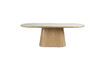 Miniature Table de repas ovaleen bois beige Almira 200x90 1