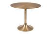 Miniature Table de repas ronde en aluminium doré 4 places Hypnotising 1