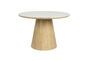 Miniature Table de repas ronde en bois beige Almira Détouré